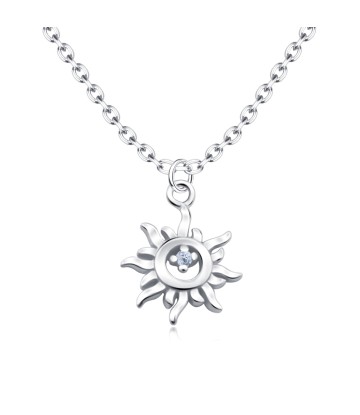 Lovely Sun Silver Necklace SPE-5760